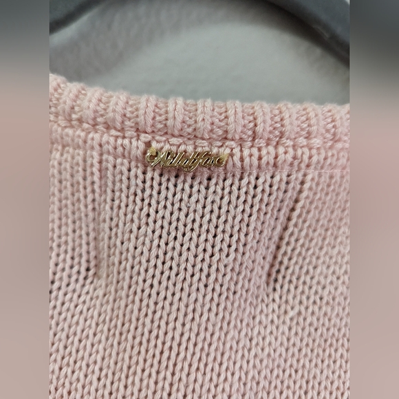 Wildfox White Label Joan the Cat Sweater Peach Kawaii Funny Fuzzy Kitty Cotton - Picture 6 of 8